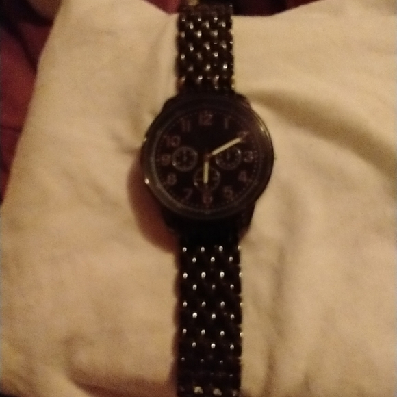 Men's black merona watch - Picture 3 of 7